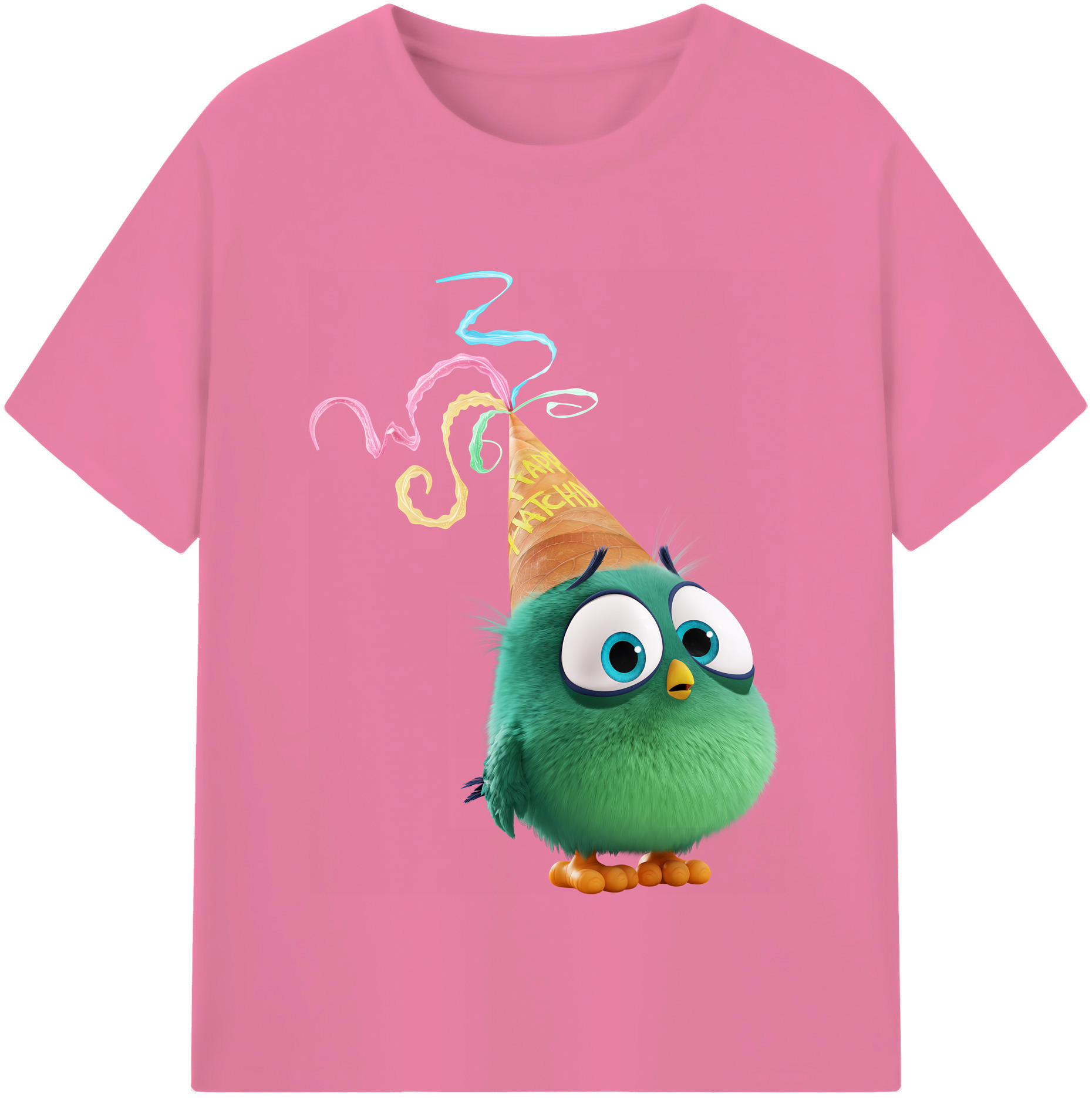 （画像用） Angry Birds アングリーバード 綿100％半袖Tシャツ（フロントプリント）